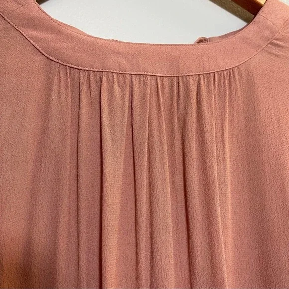 Madewell Lace Up Peasant Blouse XS long sleeve - Picture 6 of 8